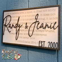 Load image into Gallery viewer, Custom Corinthian Established Sign