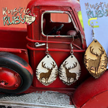 Load image into Gallery viewer, Deer Woods Dangle Earrings