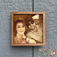 Load image into Gallery viewer, Wood Photo Engrave