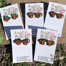 Load image into Gallery viewer, Highland Cow Stud Earrings