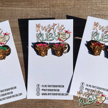 Load image into Gallery viewer, Highland Cow Stud Earrings