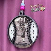 Load image into Gallery viewer, Softball / Baseball Photo Ornament
