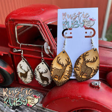 Load image into Gallery viewer, Deer Woods Dangle Earrings