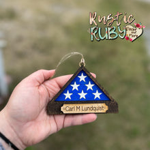 Load image into Gallery viewer, Folded Flag Ornament
