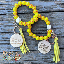 Load image into Gallery viewer, Softball Wristlet