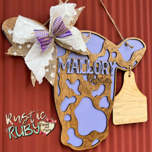 Load image into Gallery viewer, Cow Print Hospital Door Hanger