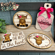 Load image into Gallery viewer, Highland Cow Sweeties Tier Tray Set