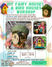 Load image into Gallery viewer, Fairy House & Bird House WORKSHOP