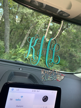 Load image into Gallery viewer, PLAIN Wooden Monogram Car Charm