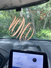 Load image into Gallery viewer, PLAIN Wooden Monogram Car Charm