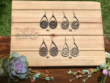 Load image into Gallery viewer, Wooden Mandala Earrings