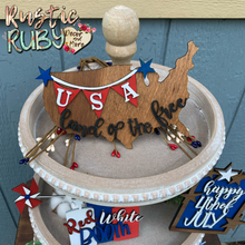 Load image into Gallery viewer, Fourth of July Tier Tray Set