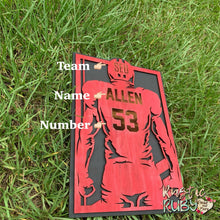 Load image into Gallery viewer, Football Player Plaque Series