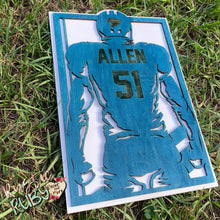 Load image into Gallery viewer, Football Player Plaque Series