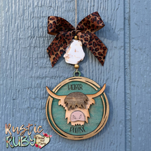 Load image into Gallery viewer, Fluffy Heifer Car Charms
