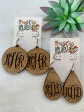 Load image into Gallery viewer, Monogram Dangle Earrings