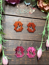 Load image into Gallery viewer, Buckin Bronco Acrylic Earrings