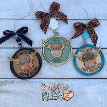 Load image into Gallery viewer, Fluffy Heifer Car Charms
