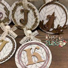Load image into Gallery viewer, Farmhouse Herringbone Ornaments