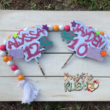 Load image into Gallery viewer, Retro Birthday Cake Topper