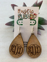 Load image into Gallery viewer, Monogram Dangle Earrings