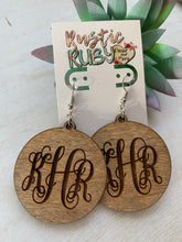 Load image into Gallery viewer, Monogram Dangle Earrings