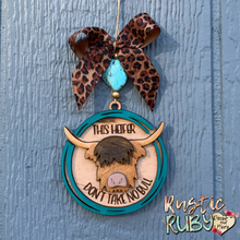 Load image into Gallery viewer, Fluffy Heifer Car Charms