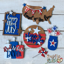 Load image into Gallery viewer, Fourth of July Tier Tray Set