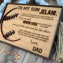 Load image into Gallery viewer, To My Daughter Softball