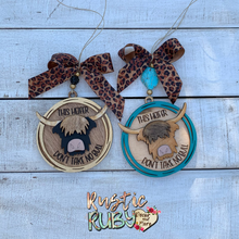 Load image into Gallery viewer, Fluffy Heifer Car Charms