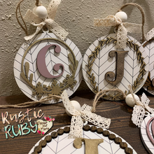 Load image into Gallery viewer, Farmhouse Herringbone Ornaments