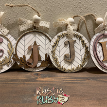 Load image into Gallery viewer, Farmhouse Herringbone Ornaments