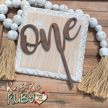 Load image into Gallery viewer, Script Number Cake Topper