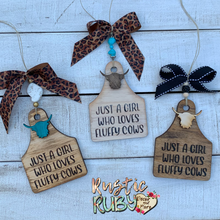 Load image into Gallery viewer, Fluffy Heifer Car Charms