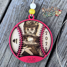 Load image into Gallery viewer, Softball / Baseball Photo Ornament
