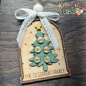 Family Christmas Tree Ornament