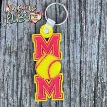 Load image into Gallery viewer, Softball Mom Keychain
