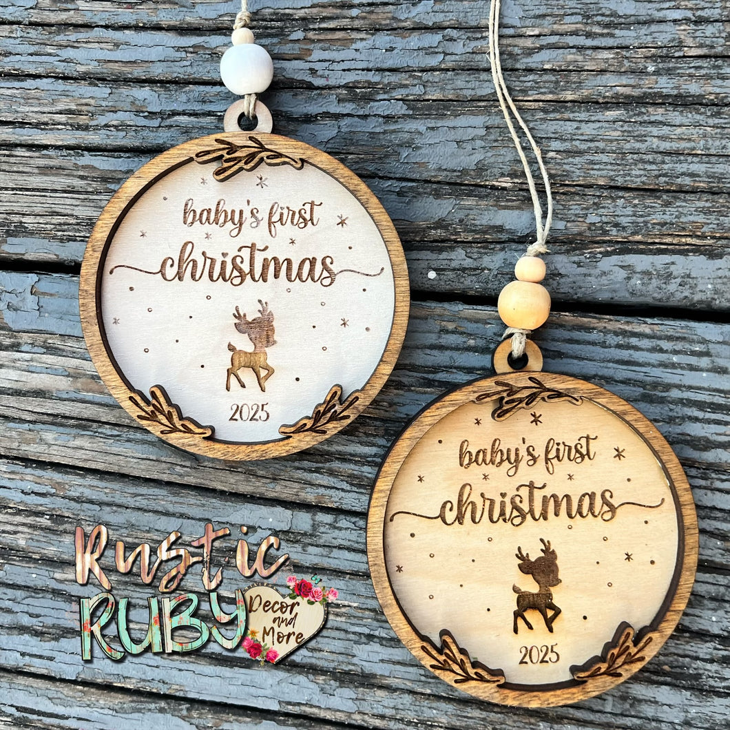 Baby’s First Christmas Deer Ornament