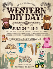 Load image into Gallery viewer, Western DIY Day July 24
