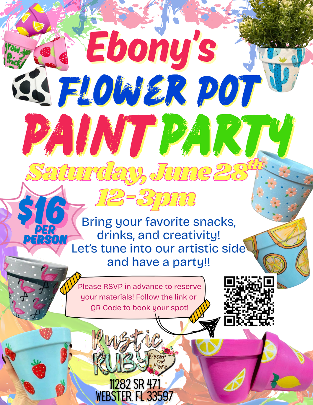 Ebony's Paint Party