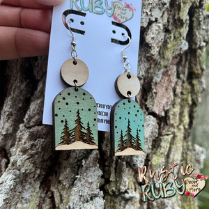 Winter Tree Earrings