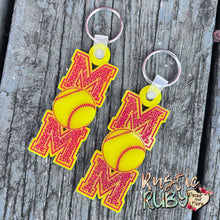 Load image into Gallery viewer, Softball Mom Keychain
