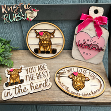 Load image into Gallery viewer, Highland Cow Sweeties Tier Tray Set
