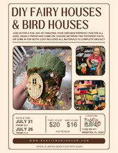 Load image into Gallery viewer, July 21 Fairy House &amp; Bird House DIY
