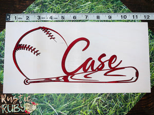 Baseball Name Door Hanger