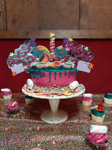 Retro Birthday Cake Topper