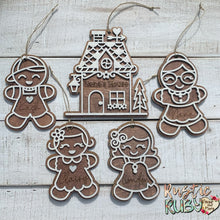 Load image into Gallery viewer, Gingerbread Family Ornaments
