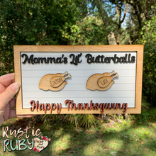 Load image into Gallery viewer, Momma’s Butterballs Mini Sign
