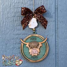 Load image into Gallery viewer, Fluffy Heifer Car Charms
