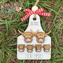 Load image into Gallery viewer, Highland Family Herd Ornament
